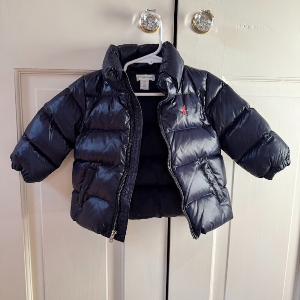 Ralph Lauren Baby Down Puffer Jacket (9M) - Worn Once